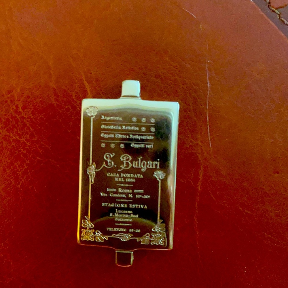 Bulgari charm 1 1/2 inches